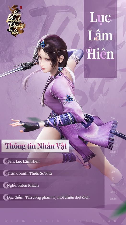  LÍ LỊCH NHÂN VẬT - LỤC LÂM HIÊN 
